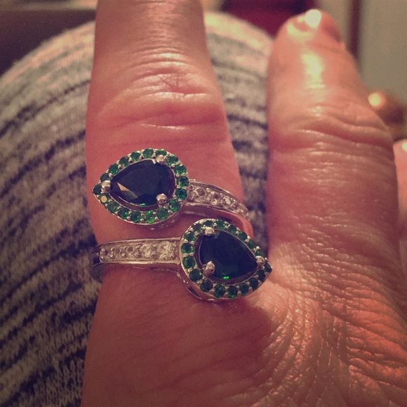 Ring Sterling silver 925with platinum plating - Picture 1 of 5